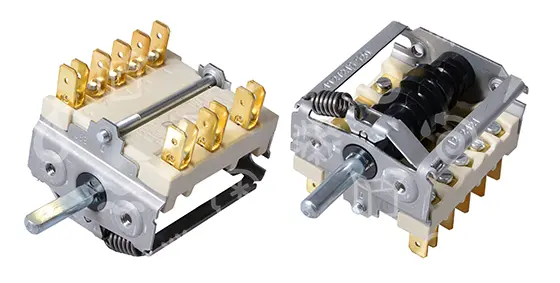 přepínač E.G.O. 49.27215.520, 0 - 6 poloh, 16A, 250V, max. 150°C